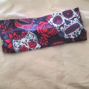 CVG skulls and roses headband